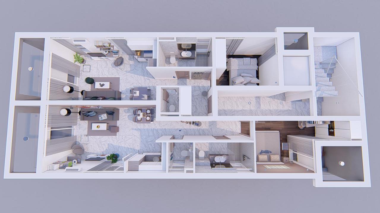 Apartments Adriatic ポドストラナ エクステリア 写真